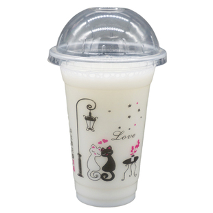 一次性豆浆杯塑料透明300ml稀饭粥打包封口杯饮料值得一尝奶茶杯