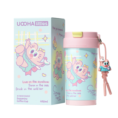 UOOHA多巴胺双饮咖啡杯便携双饮