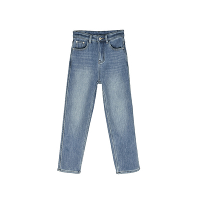 温暖一冬天！~小个子加绒牛仔裤