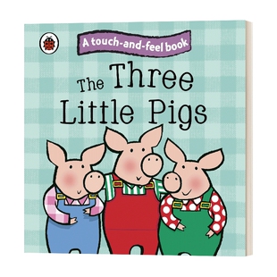 英文原版 The Three Little Pigs 触摸和感受童话故事 三只小猪 纸板书 触摸书 英文版 进口英语原版书籍儿童图书