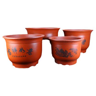 花盆陶瓷清仓盆栽特价处理大号口径陶土大花盆绿植家用陶瓷花盆