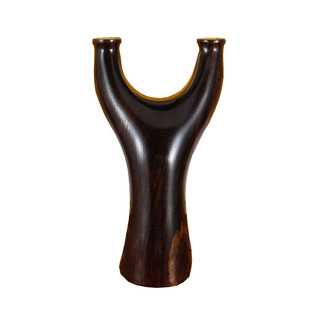 紫光檀实木弹弓木头木制原木扁皮弓反曲精准飞虎叉手工弹弓户外