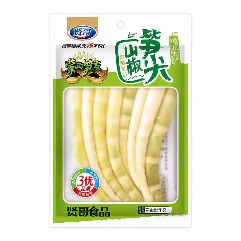 贤哥笋尖泡椒脆笋丝开袋装即食