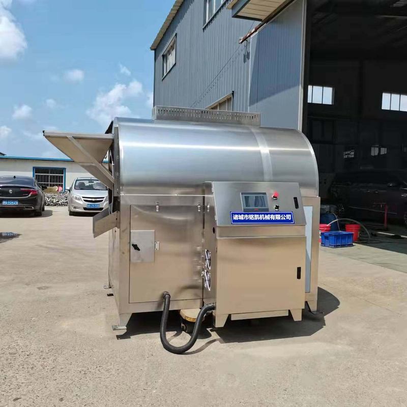 全自动电磁炒料机芝麻大豆油料不锈钢滚筒炒锅五谷杂粮炒货机优惠