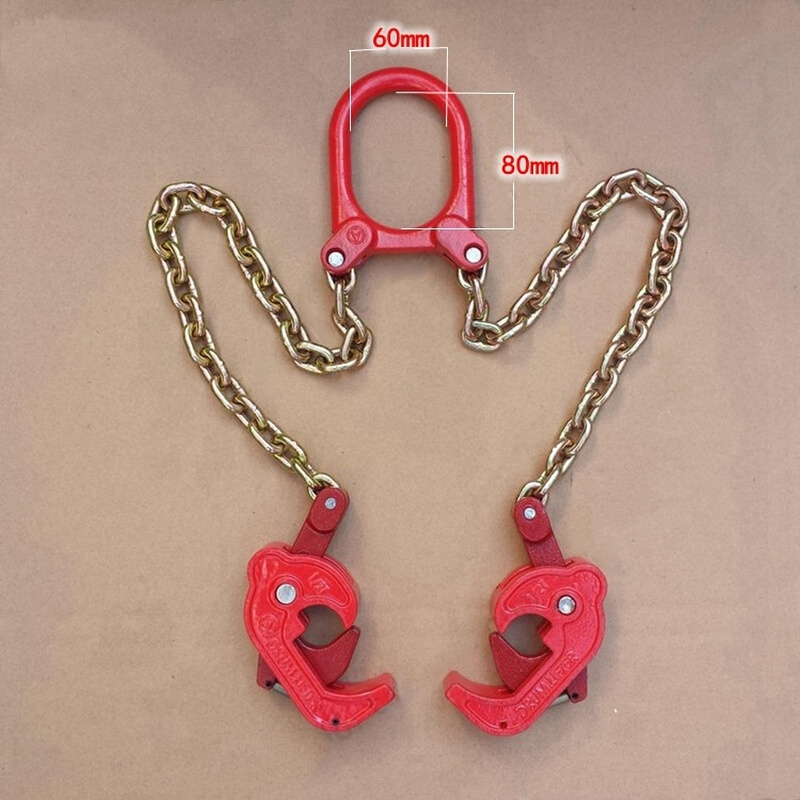 极速厂促油桶钳吊钳夹具铁通u吊具链条吊钩油桶吊链双钩子模锻打Y