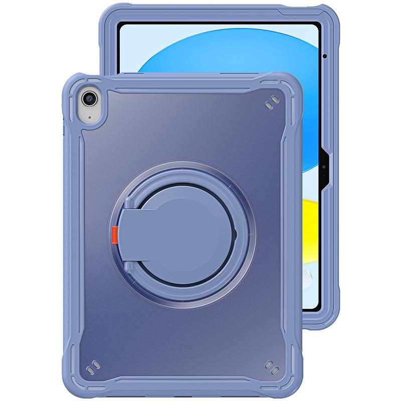 透明iPad保护壳轻薄pro 11保护套8代第七代第五代mini6 air5儿童防弯壳简约高级感旋转支架横竖支撑紫色女生