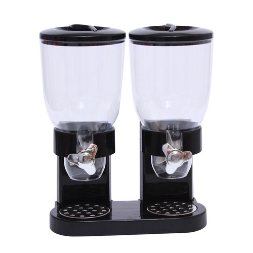 壁挂式麦片机超市谷物糖果分配器旋转五谷杂粮收纳盒密封桶储物罐