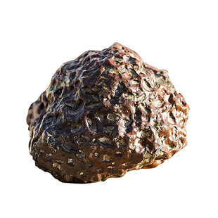 新疆天然龙鳞陨石原石手把件甘沟强磁保真宇宙月球石陨石收藏摆件