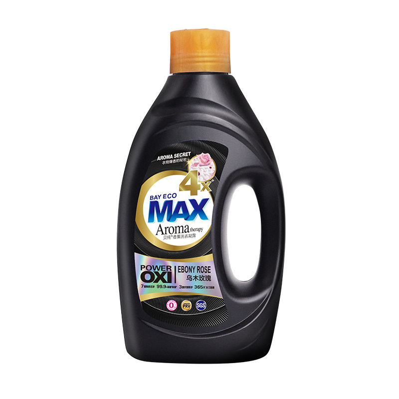 MAX贝纯洗衣液凝露乌木玫瑰持久留香4倍香氛除菌祛味家用1000ml①