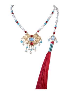 合金长背云璎珞项链项圈