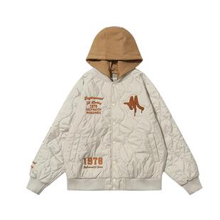 强东玥同款MISHKA大眼球美式高街秋冬棉服加厚棒球服外套摩卡慕斯