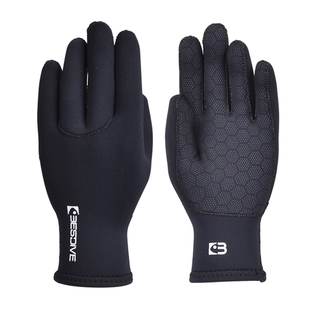 BESTDIVE1.5-9mm超弹保暖手套自由潜水冬泳渔猎防水母防滑耐磨