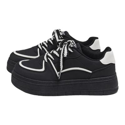 人本爆款黑色百搭小众原创板鞋