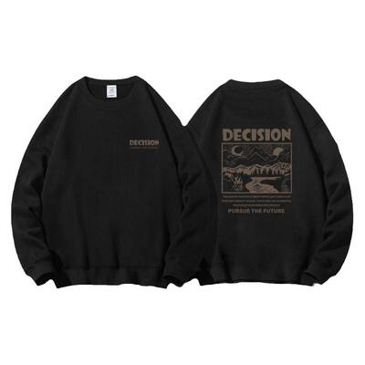 山系风港风潮牌圆领卫衣