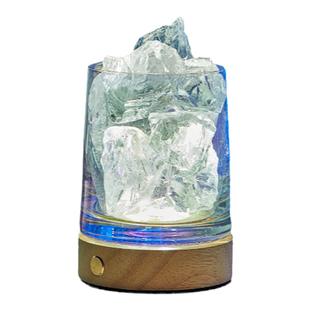 肆季无火香薰礼盒小夜灯摆件扩香石晶石白茶室内香氛生日新年礼物