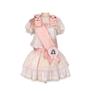 古董娃娃墙lolita日系可爱重工刺绣低腰萌系娃娃连衣裙