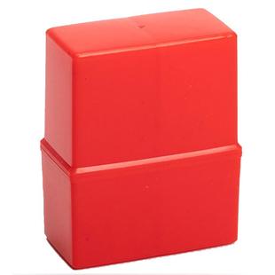 双格法人印章收纳盒财务个人印章盒子单个人名姓名扁名私章盒子方形印鉴盒黑色大号名字签名法人印章盒