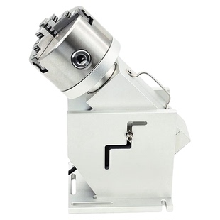 电动三爪旋转轴激光打标机旋转台激光焊接机切割机通孔旋转夹具