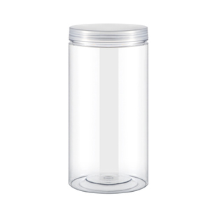 【透明盖】pet塑料瓶子透明密封罐饼干罐带盖塑料小号食品级圆形