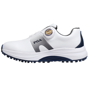 美国PGA儿童高尔夫球鞋防水青少年鞋子男童小白鞋女童旋扣运动鞋