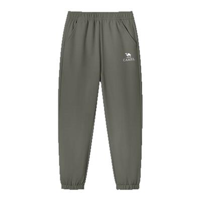 骆驼儿童裤子2025秋冬加绒中大童男童冲锋裤女童防水软壳运动长裤