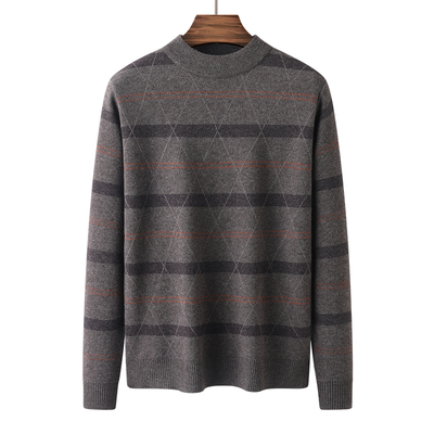 套头羊毛衫男半高领打底衫