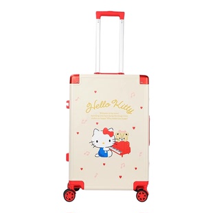 麦斯卡×hellokitty联名行李箱女学生可爱拉杆箱kt猫24寸旅行箱
