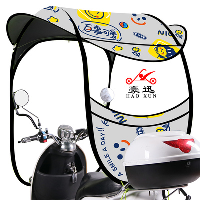 电动电瓶车雨棚篷蓬摩托车雨棚防晒挡雨遮阳雨棚新款可拆安全雨伞