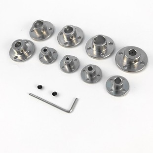 法兰联轴器 刚性法兰盘凸缘3/4/5/6/8/10/11/12mm联轴器导向支座