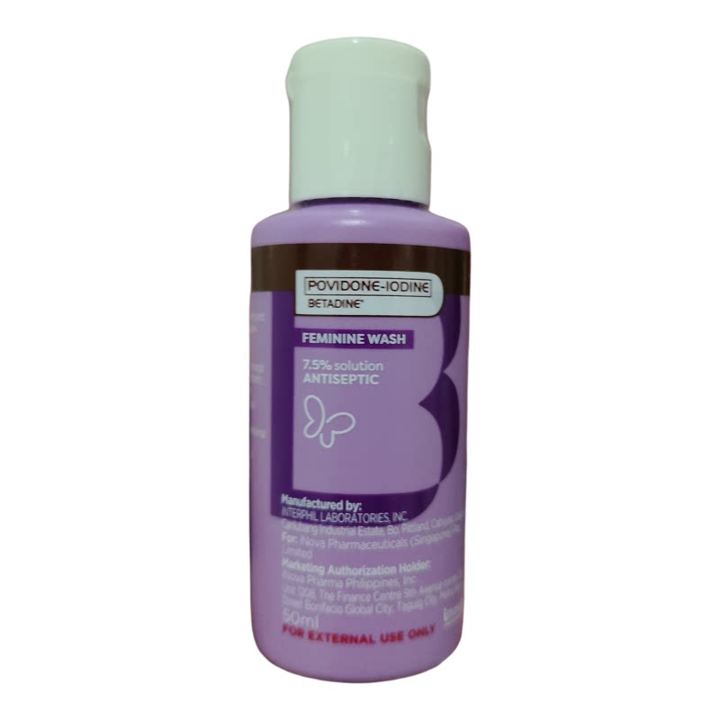 Betadine Feminine Wash Antiseptic Solution 50ml