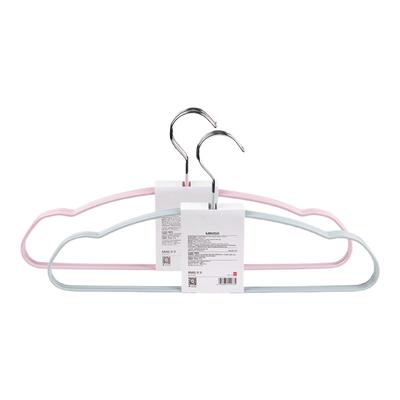 名创优品金属浸胶防滑衣架5支装