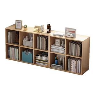 书架置物架落地家用分层架卧室多层格子柜简约现代自由组合收纳柜