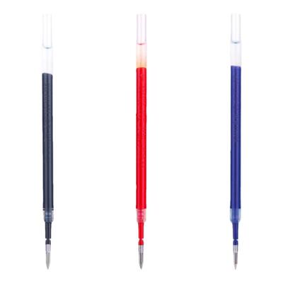 deli得力S206按动笔芯弹簧头中性笔替芯0.5子弹头学生用办公爆款