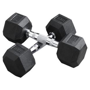 哑铃男士健身器材家用女士六角实心纯钢包胶铸铁儿童锻炼一体杠铃