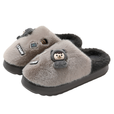 红豆儿童棉拖鞋男童2025新款秋冬季女童居家室内防滑宝宝亲子棉拖