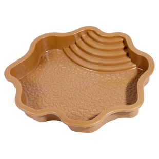 乌龟黄缘水盆超大号爬宠喂食器爬坡泡澡盆浴缸陆龟蜥蜴饮水盘造景