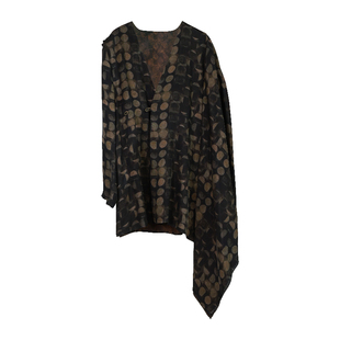 InchLim 铜氨丝不对称设计腔调感中长款外套 圆点印花防晒上衣