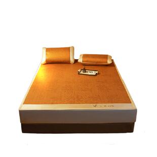 俞兆林艾草凉席藤席夏天夏季可折叠席子家用学生宿舍草席单驱蚊