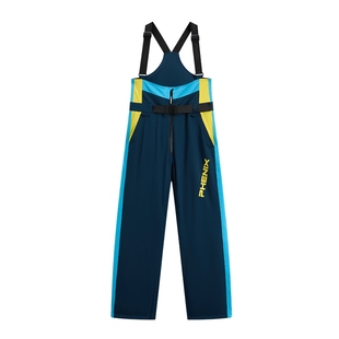 phenix菲尼克斯 复古撞色单双板滑雪裤 女户外防风防水背带裤