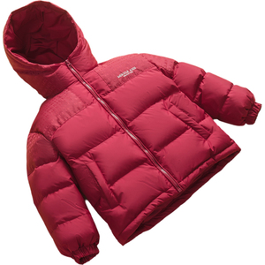 雅鹿亲子装2025新款儿童羽绒服短款男童女童大童宝宝加厚洋气外套