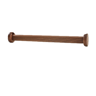 定制实木衣柜内挂衣杆免打孔柜内挂杆子内横杆衣橱柜挂杆黑胡桃木