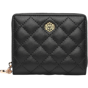 金利来女包2026新款真皮钱包时尚便携多卡位钱夹小香风百搭小卡包