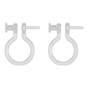 耳钉改耳夹转换器神器透明树脂耳夹转化器 自制无耳洞耳环diy配件