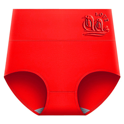 白珍珠本命红女士内裤提臀塑身