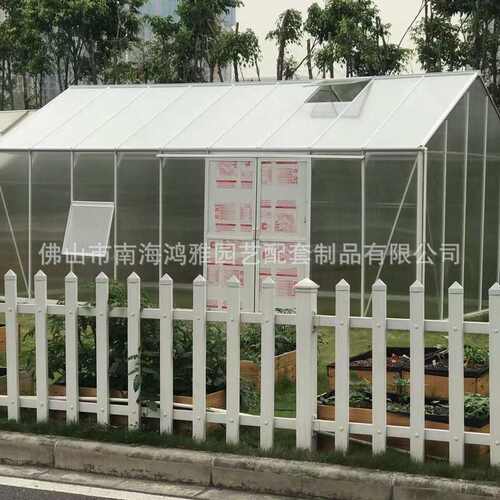 1.5米肩高铝合金温室花房 保温PC中空板蔬菜大棚 各类家用小暖房