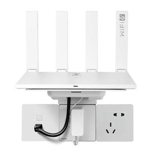 丽博尔插座置物架 免打孔路由器支架收纳架光猫机顶盒架子 适用于华为wifi6千兆tplink路由器 托架5G无线