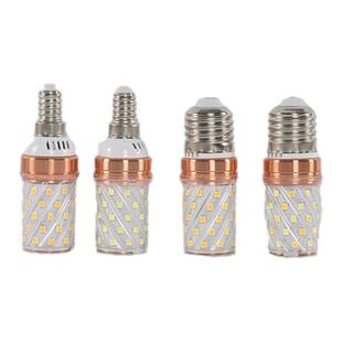 LED玉米流星锤蜡烛灯水晶灯螺口E14 e27 三色变光灯高亮 白暖彩灯