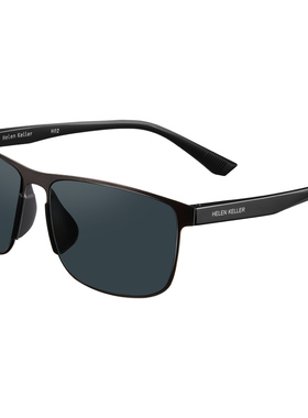 海伦凯勒新款太阳镜男英朗有型俊逸非凡轻量墨镜防紫外线强光2255