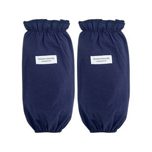 秋冬新款袖套女纯棉长款套袖男士工作护袖羽绒服防脏耐磨全棉袖头