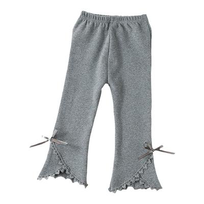 女孩长裤纯棉打底裤韩版洋气蕾丝